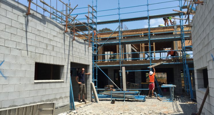 Property development under construction